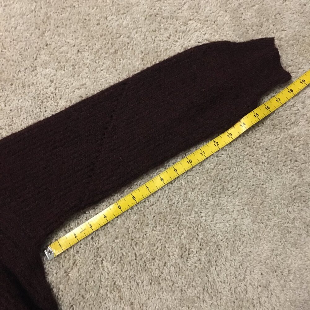 Gentle Fawn Hartley Textured Knit Sweater | Merlot Burgundy | Size Small - Picture 16 of 16